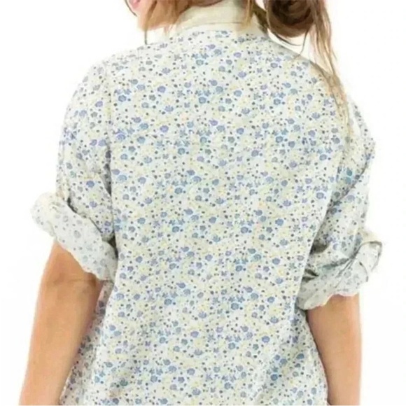 NWOT Magnolia Pearl 100% Cotton Printed
Oversized Boyfriend Shirt Bluebella OS - Picture 3 of 15